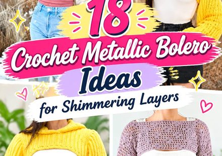 Crochet Metallic Bolero Ideas for Shimmering Layers