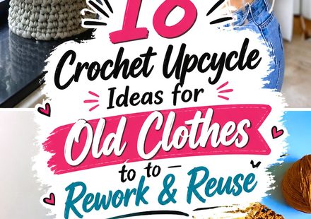 Crochet Upcycle Ideas for Old Clothes to Rework and Reuse