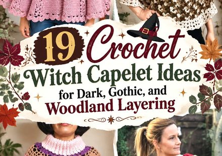 Crochet Witch Capelet Ideas for Dark, Gothic, and Woodland Layering