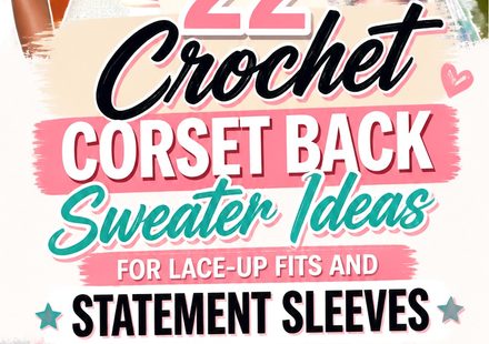 Crochet Corset Back Sweater Ideas for Lace Up Fits and Statement Sleeves