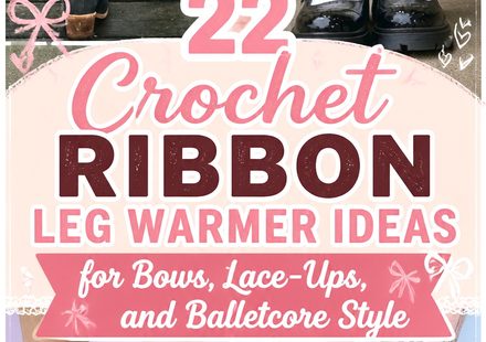 Crochet Ribbon Leg Warmer Ideas for Bows, Lace Ups, and Balletcore Style