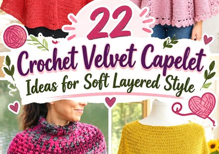 Crochet Velvet Capelet Ideas for Soft Layered Style