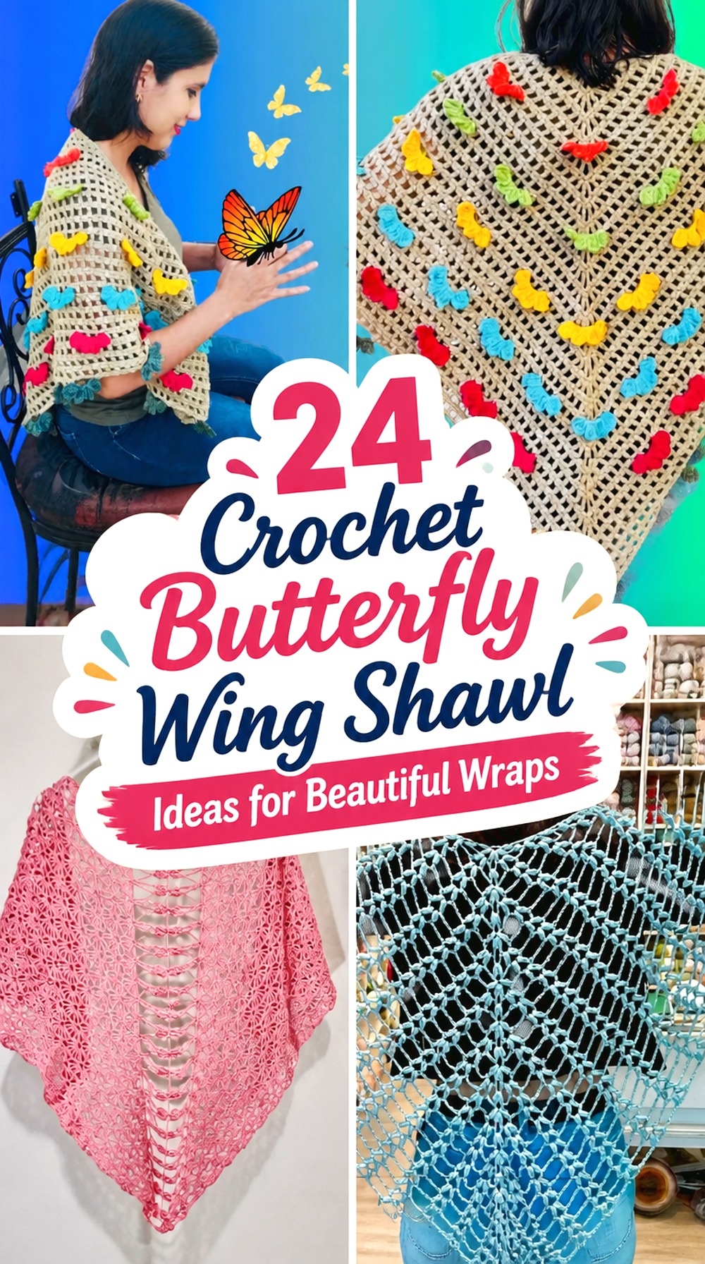Crochet Butterfly Wing Shawl Ideas for Beautiful Wraps