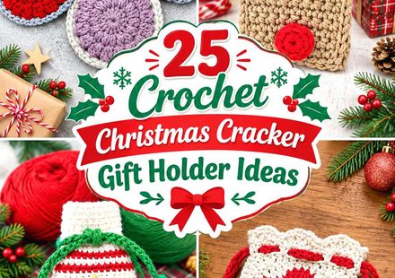 Crochet Christmas Cracker Gift Holder Ideas