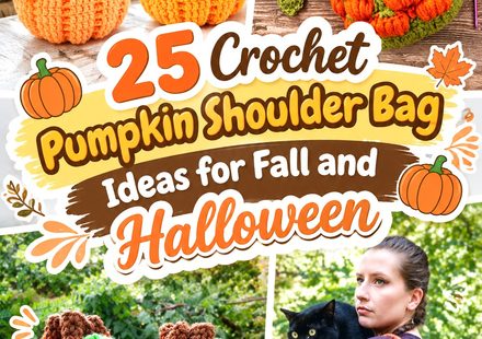 Crochet Pumpkin Shoulder Bag Ideas for Fall and Halloween