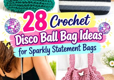 Crochet Disco Ball Bag Ideas for Sparkly Statement Bags