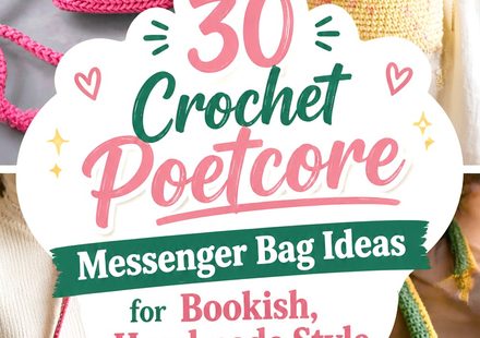 Crochet Poetcore Messenger Bag Ideas for Bookish, Handmade Style