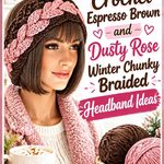 Crochet Espresso Brown and Dusty Rose Winter Chunky Braided Headband Ideas