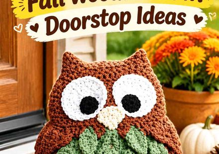Crochet Chestnut and Sage Fall Woodland Owl Doorstop Ideas