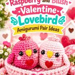 Crochet Raspberry and Blush Valentine Lovebird Amigurumi Pair Ideas